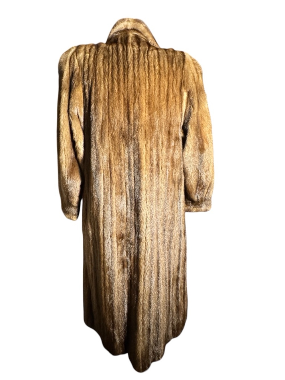 Vintage Classic Brown Full Length Mink Fur Coat - Picture 2 of 6